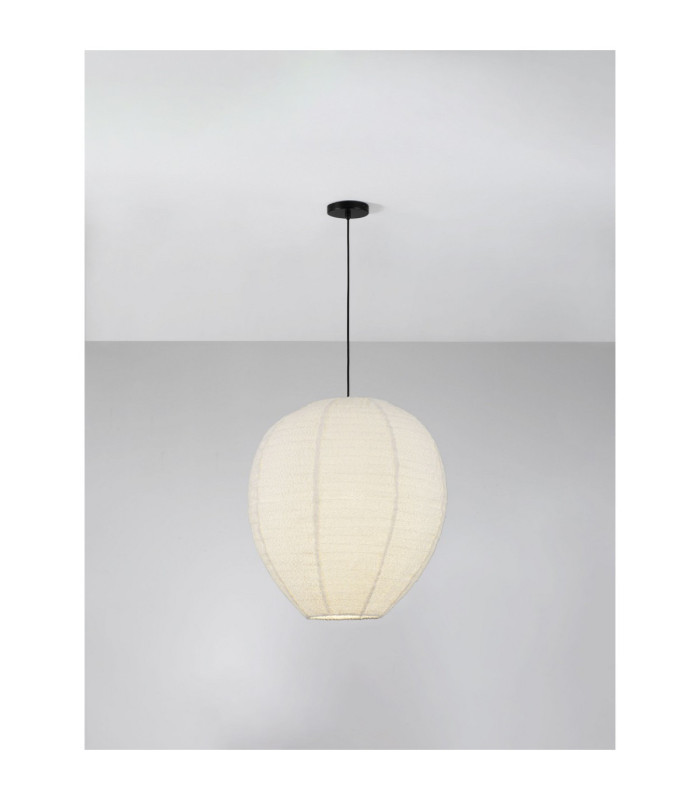 Nubble 60cm Tall Pendant Ceiling Light White E27 1X12W-4