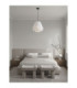 Linnet 50cm Pendant Ceiling Light White E27 1X12W-2