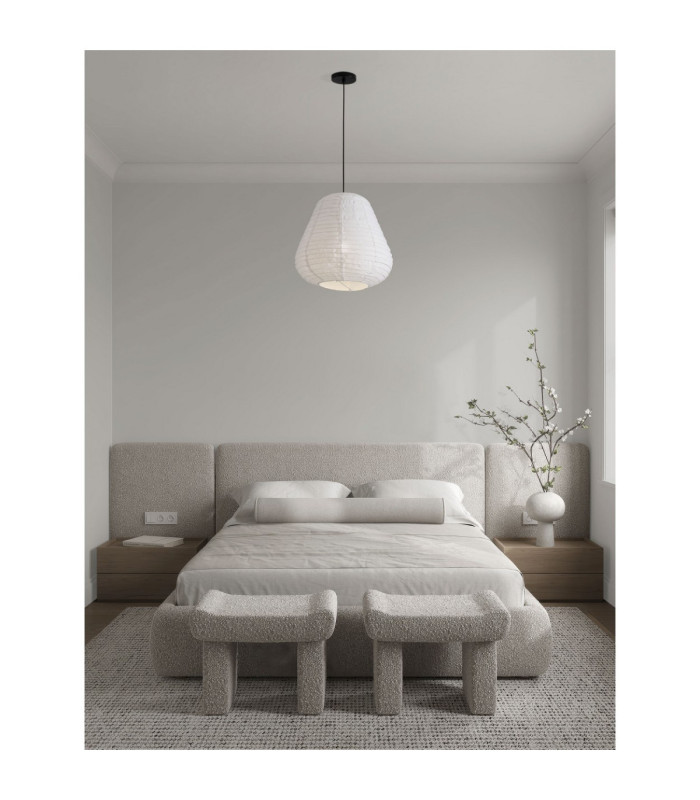 Linnet 50cm Pendant Ceiling Light White E27 1X12W-2