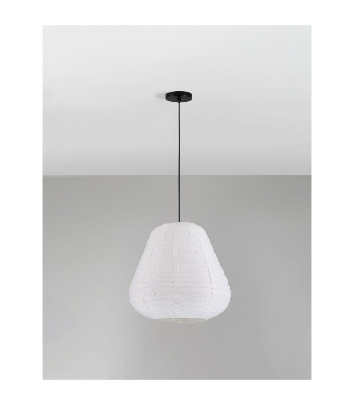 Linnet 50cm Pendant Ceiling Light White E27 1X12W-3