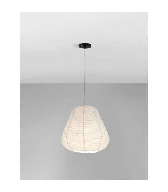 Linnet 50cm Pendant Ceiling Light White E27 1X12W-4