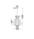 Linnet 50cm Pendant Ceiling Light White E27 1X12W-6