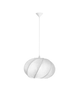 Bora 55cm Pendant Ceiling Light Artificial Sandy White E27 1x12W-1