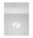 Bora 55cm Pendant Ceiling Light Artificial Sandy White E27 1x12W-3