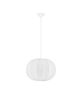 Delina 50cm Pendant Ceiling Light White Sandy White LEDE27 1x12W-1