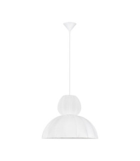 Delina Dome Pendant Ceiling Light White Sandy White LED E27 1x12W-1