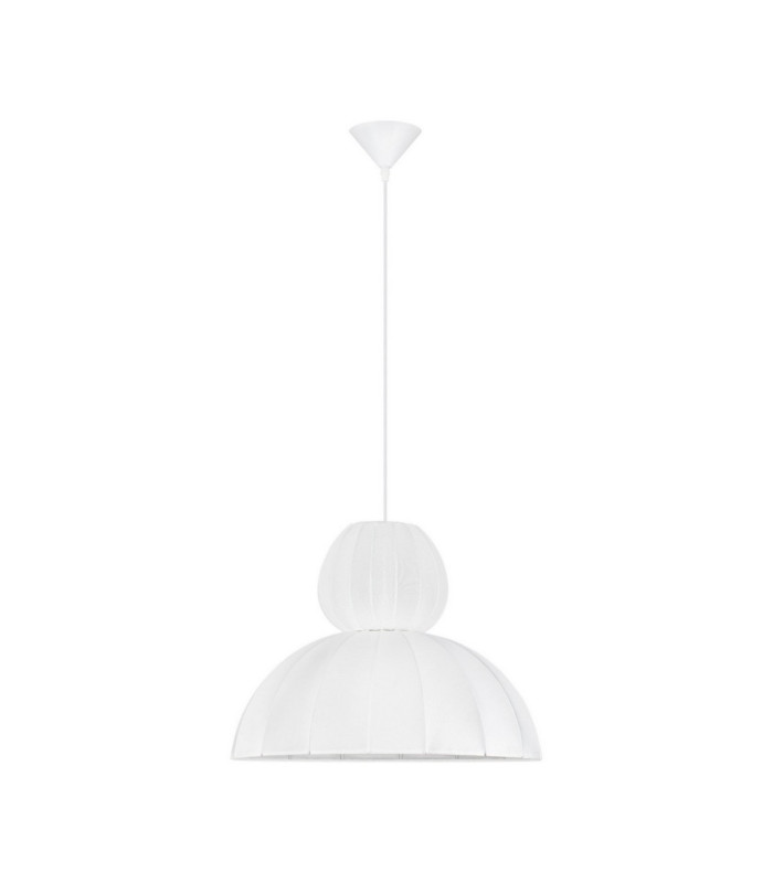 Delina Dome Pendant Ceiling Light White Sandy White LED E27 1x12W-1