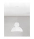Delina Dome Pendant Ceiling Light White Sandy White LED E27 1x12W-3