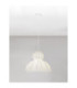 Delina Dome Pendant Ceiling Light White Sandy White LED E27 1x12W-4