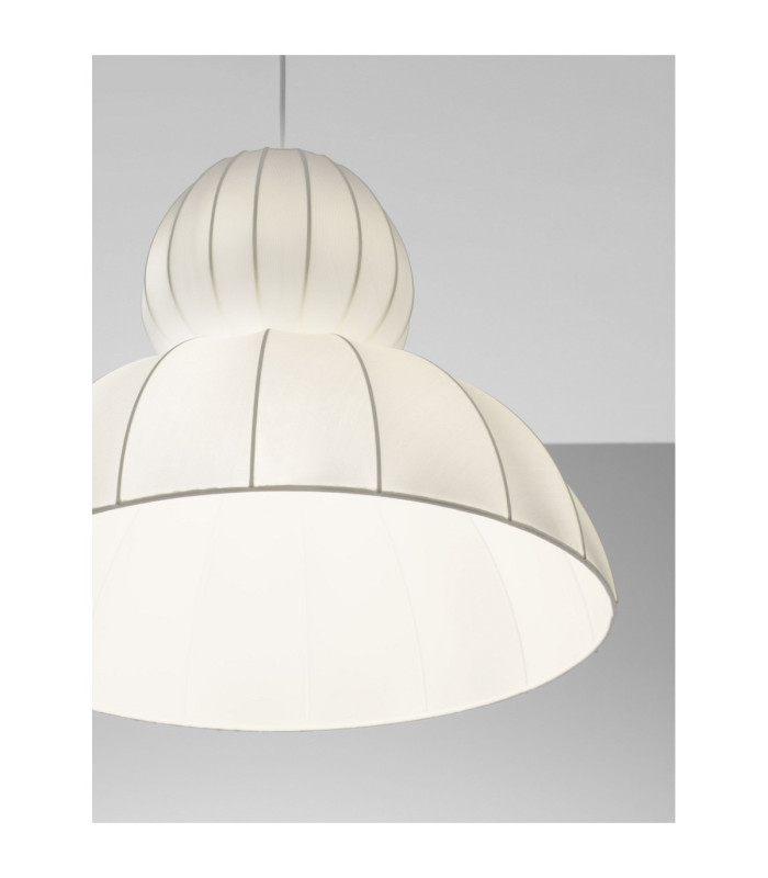 Delina Dome Pendant Ceiling Light White Sandy White LED E27 1x12W-5