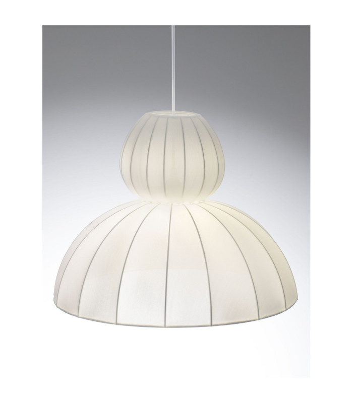 Delina Dome Pendant Ceiling Light White Sandy White LED E27 1x12W-6