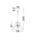 Delina Dome Pendant Ceiling Light White Sandy White LED E27 1x12W-7