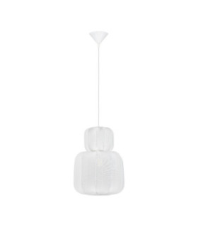 Delina Dome Pendant Ceiling Light White Sandy White LEDE27 1x12W-1