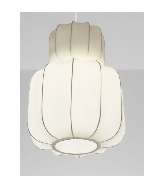 Delina Dome Pendant Ceiling Light White Sandy White LEDE27 1x12W-5