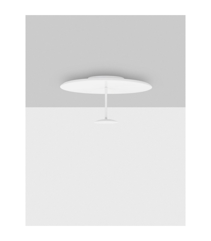 Nima Integrated LED Semi Flush Ceiling Light Sandy White Triac Dimmable LED 15W 984lm 3000K-3