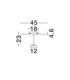 Nima Integrated LED Semi Flush Ceiling Light Sandy White Triac Dimmable LED 15W 984lm 3000K-6