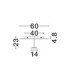 Nima Integrated LED Semi Flush Ceiling Light Sandy White Triac Dimmable LED 30W 1832lm 3000K-6