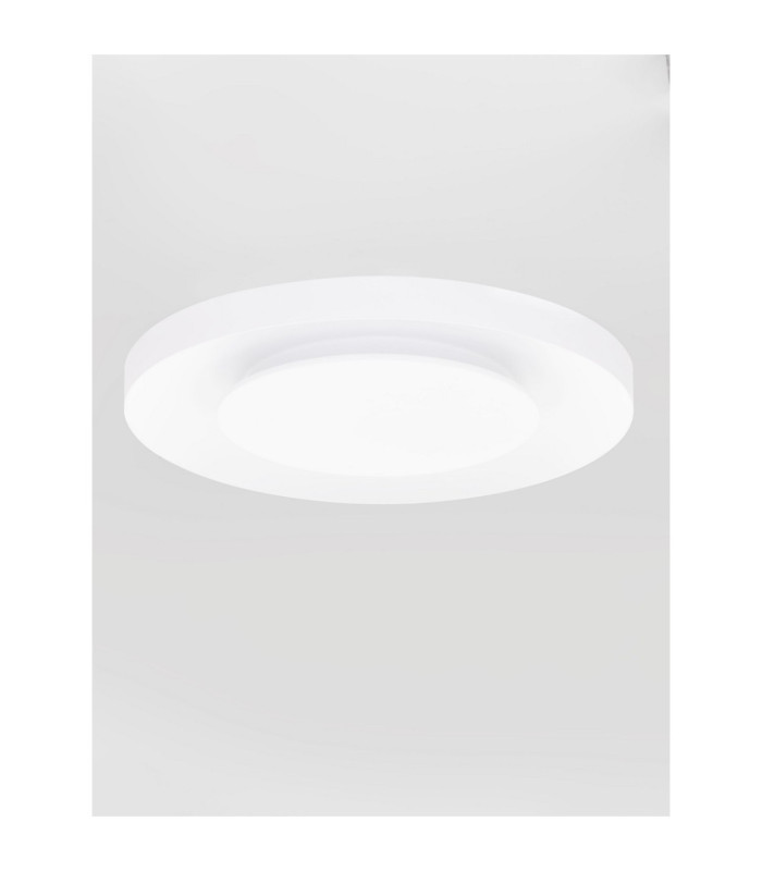Pada Integrated LED Semi Flush Ceiling Light Sandy White Triac Dimmable LED 37W 2207lm 2700-3000-4000K-3