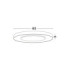 Pada Integrated LED Semi Flush Ceiling Light Sandy White Triac Dimmable LED 37W 2207lm 2700-3000-4000K-6