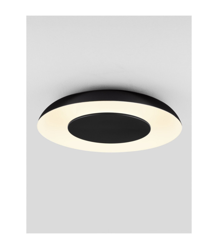 Epos Flush Ceiling Light Sandy Black Sandy White Triac Dimmable LED 24W 1482lm 2700-3000-4000K CCT-4