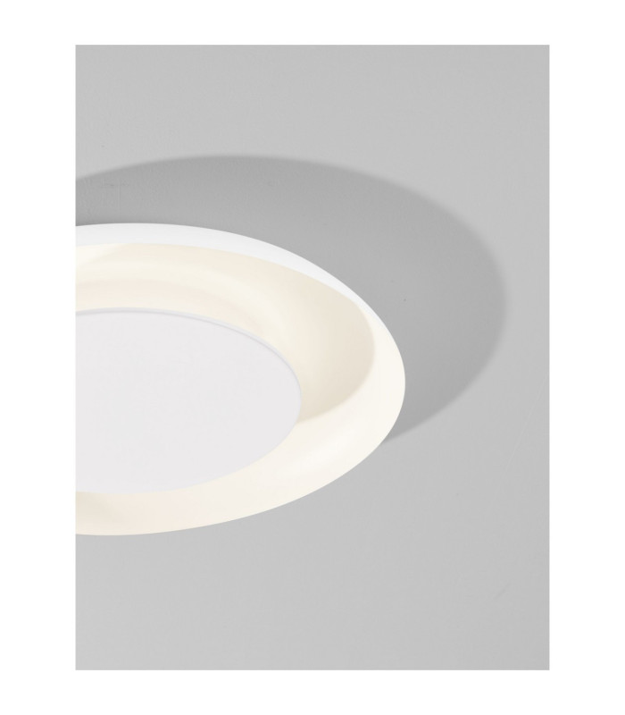 Epos Flush Ceiling Light Sandy White Triac Dimmable LED 38W 2200lm 2700-3000-4000K CCT-5