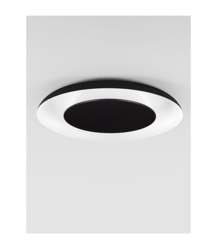 Epos Flush Ceiling Light Sandy Black Sandy White Triac Dimmable LED 38W 2200lm 2700-3000-4000K CCT-3