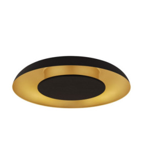 Epos Decorative Flush Ceiling Light Sandy Black Brushed Gold Triac Dimmable LED 24W 1482lm 2700-3000-4000K CCT-1