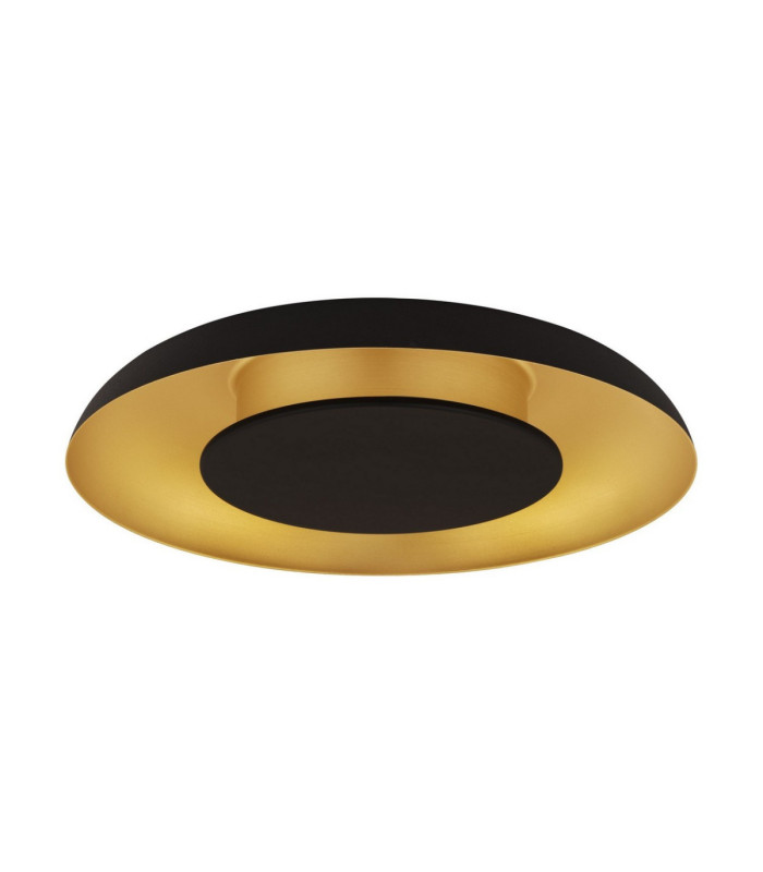 Epos Decorative Flush Ceiling Light Sandy Black Brushed Gold Triac Dimmable LED 24W 1482lm 2700-3000-4000K CCT-1