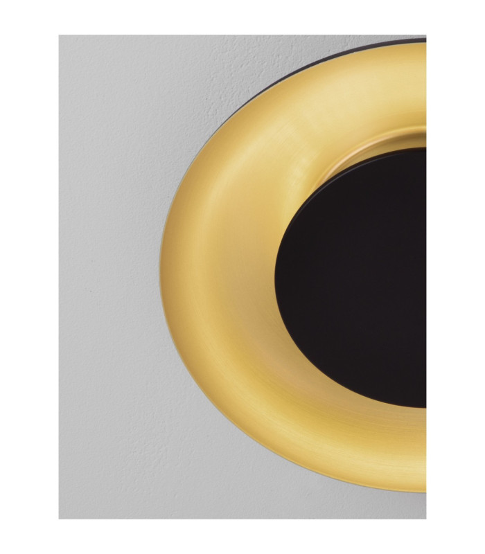 Epos Decorative Flush Ceiling Light Sandy Black Brushed Gold Triac Dimmable LED 24W 1482lm 2700-3000-4000K CCT-2