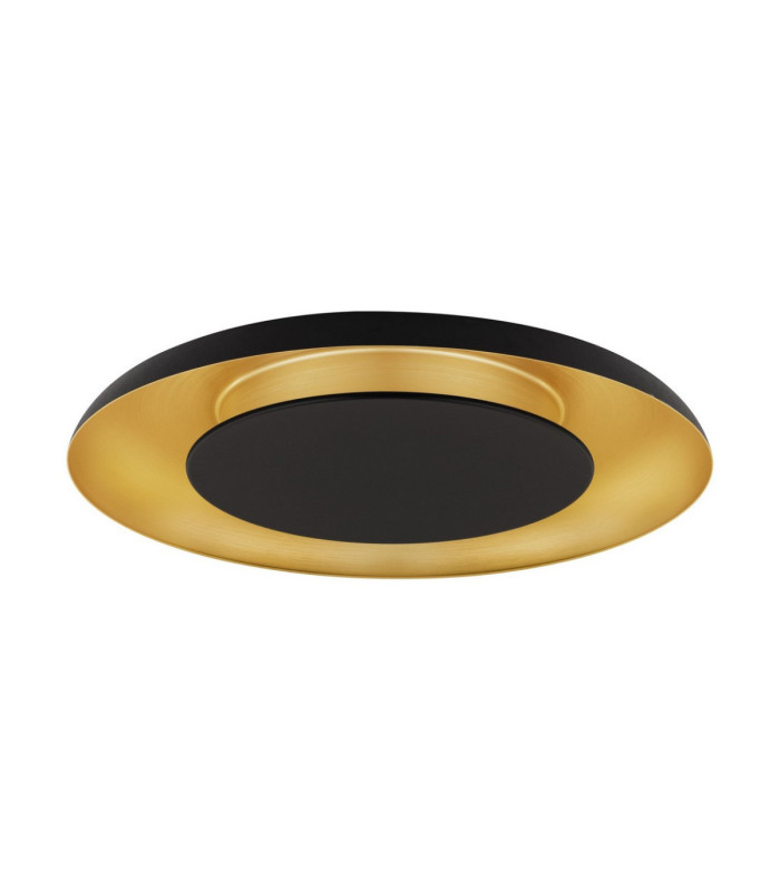 Epos Decorative Flush Ceiling Light Sandy Black Brushed Gold Triac Dimmable LED 38W 2200lm 2700-3000-4000K CCT-1