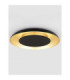 Epos Decorative Flush Ceiling Light Sandy Black Brushed Gold Triac Dimmable LED 38W 2200lm 2700-3000-4000K CCT-4