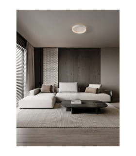 Lumia Flush Ceiling Light Sandy White Triac Dimmable LED 49W 2385lm 2700-3000-4000K CCT-2