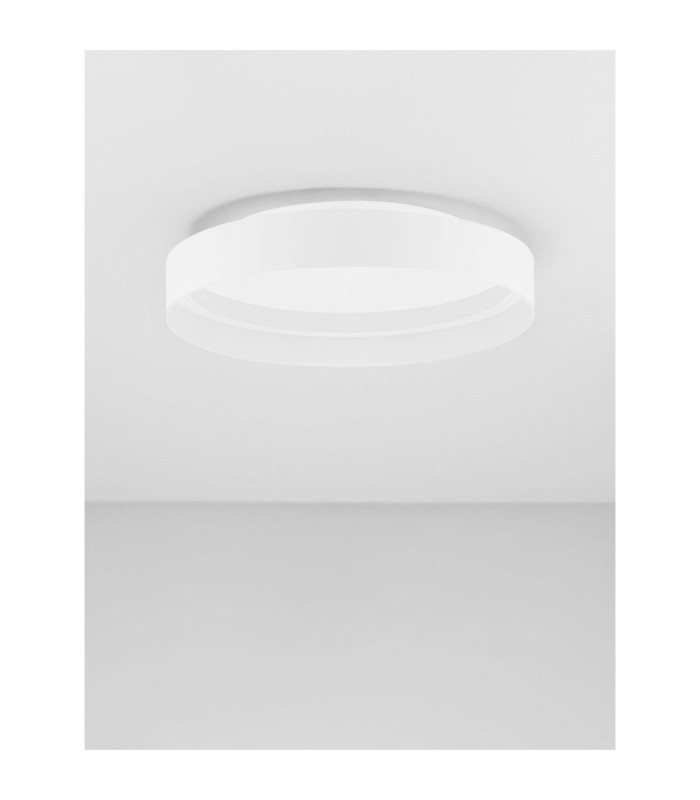 Lumia Flush Ceiling Light Sandy White Triac Dimmable LED 49W 2385lm 2700-3000-4000K CCT-3