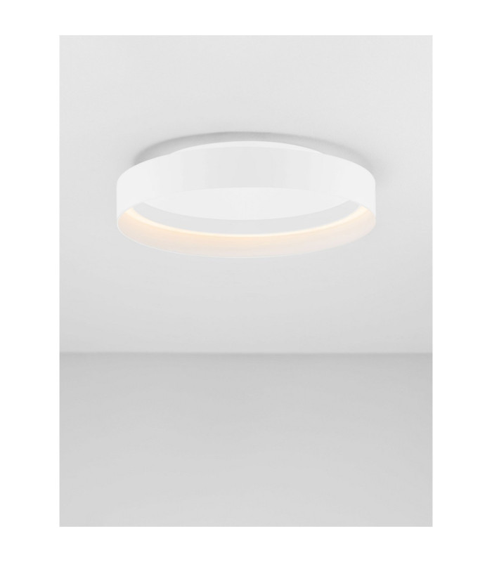 Lumia Flush Ceiling Light Sandy White Triac Dimmable LED 49W 2385lm 2700-3000-4000K CCT-4