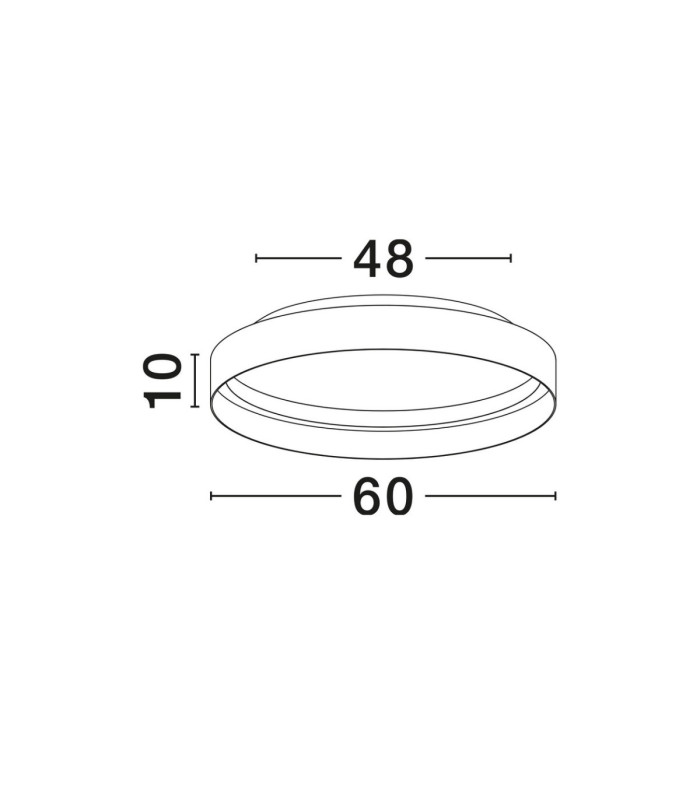 Lumia Flush Ceiling Light Sandy White Triac Dimmable LED 59W 2722lm 2700-3000-4000K CCT-7