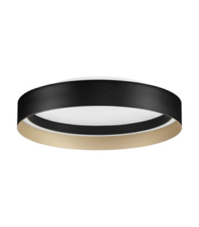 Lumia Flush Ceiling Light Champagne Gold Sandy Black Triac Dimmable LED 49W 2385lm 2700-3000-4000K CCT-1