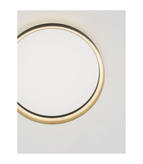 Lumia Flush Ceiling Light Champagne Gold Sandy Black Triac Dimmable LED 59W 2722lm 2700-3000-4000K CCT-2