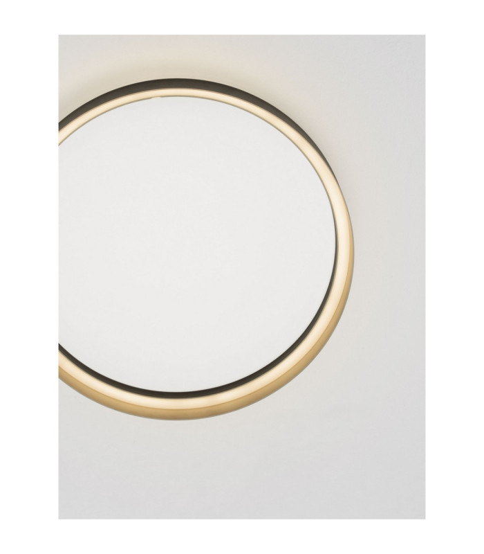 Lumia Flush Ceiling Light Champagne Gold Sandy Black Triac Dimmable LED 59W 2722lm 2700-3000-4000K CCT-2