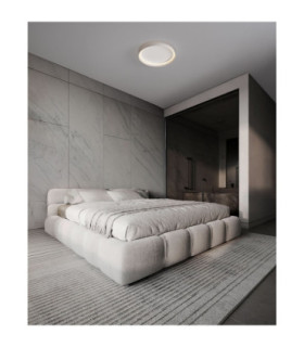 Ormi Flush Ceiling Light Sandy White Triac Dimmable LED 38W 2713lm 2700-3000-4000K CCT-2