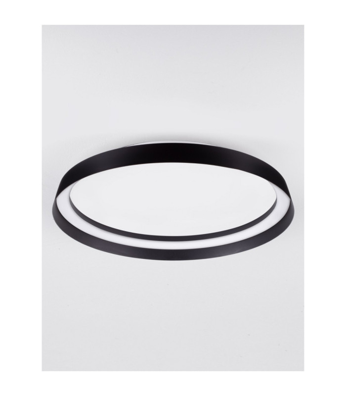 Ormi Flush Ceiling Light Sandy Black Triac Dimmable LED 38W 2713lm 2700-3000-4000K CCT-3