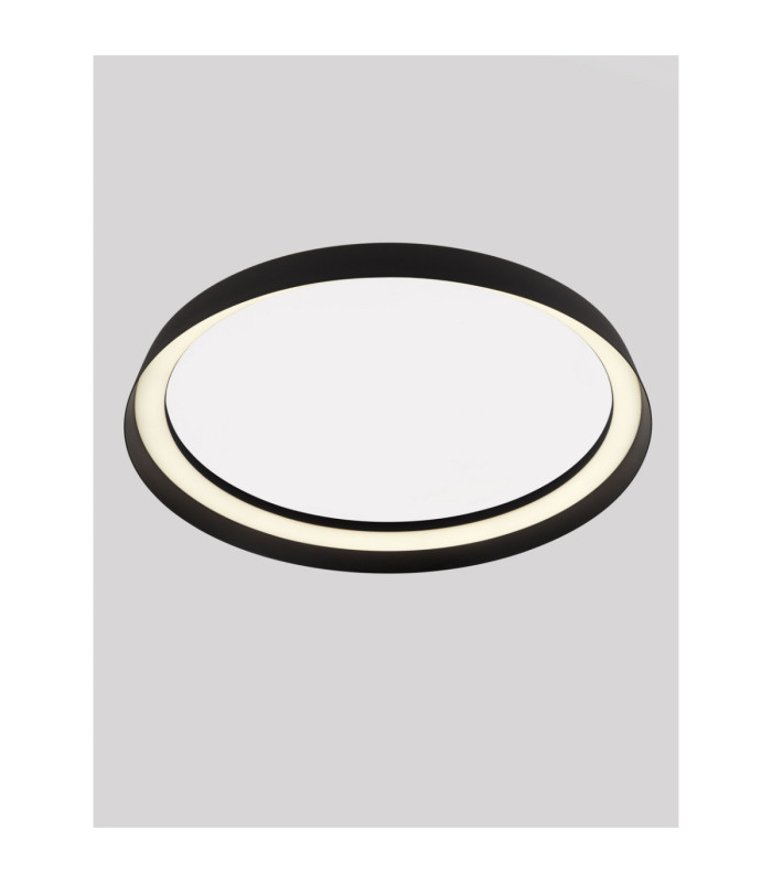 Ormi Flush Ceiling Light Sandy Black Triac Dimmable LED 38W 2713lm 2700-3000-4000K CCT-4