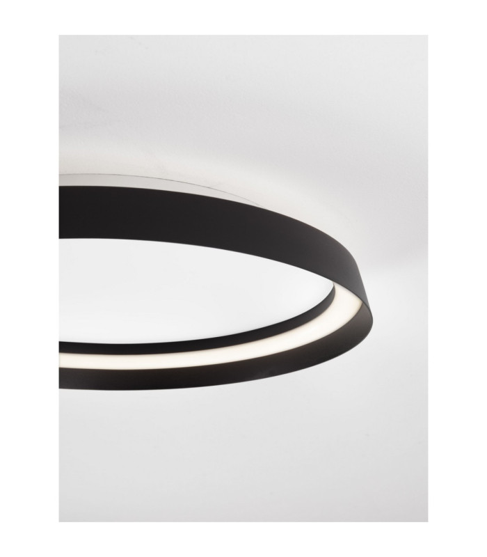 Ormi Flush Ceiling Light Sandy Black Triac Dimmable LED 38W 2713lm 2700-3000-4000K CCT-5