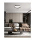 Ormi Flush Ceiling Light Sandy Black Triac Dimmable LED 48 W 3361lm 2700-3000-4000K CCT-2