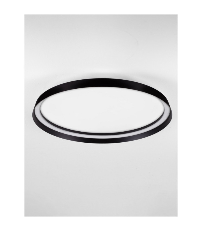Ormi Flush Ceiling Light Sandy Black Triac Dimmable LED 48 W 3361lm 2700-3000-4000K CCT-3