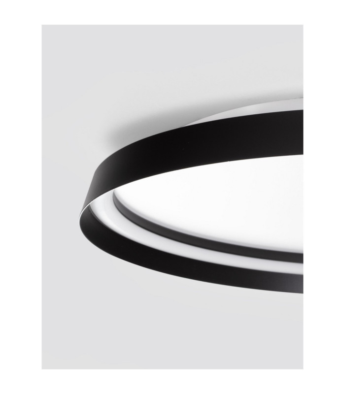 Ormi Flush Ceiling Light Sandy Black Triac Dimmable LED 48 W 3361lm 2700-3000-4000K CCT-5