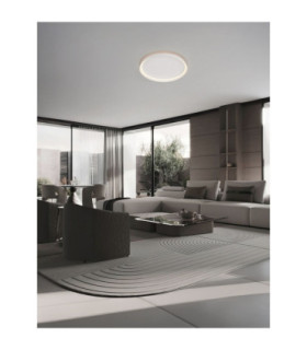 Ormi Flush Ceiling Light Sandy White Triac Dimmable LED 48W 3361lm 2700-3000-4000K CCT-2