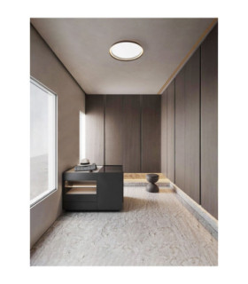 Ormi Flush Ceiling Light Brushed Brown Coffee Triac Dimmable LED 48W 3361lm 2700-3000-4000K CCT-2