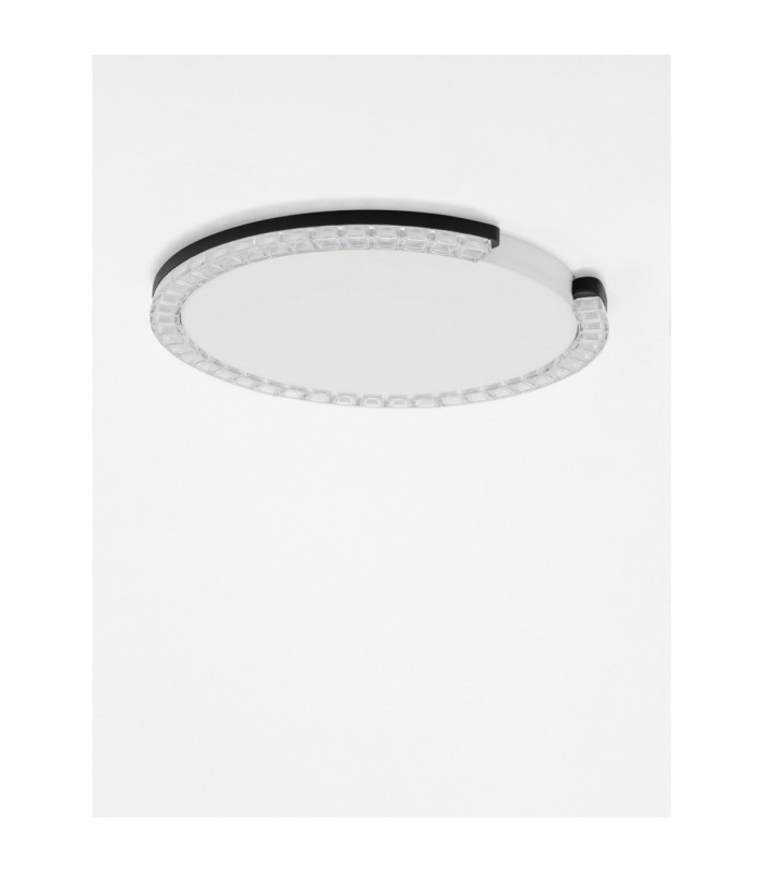 Greamy Decorative Flush Ceiling Light Sandy Black Triac Dimmable LED 21W 1365lm 3000K-3