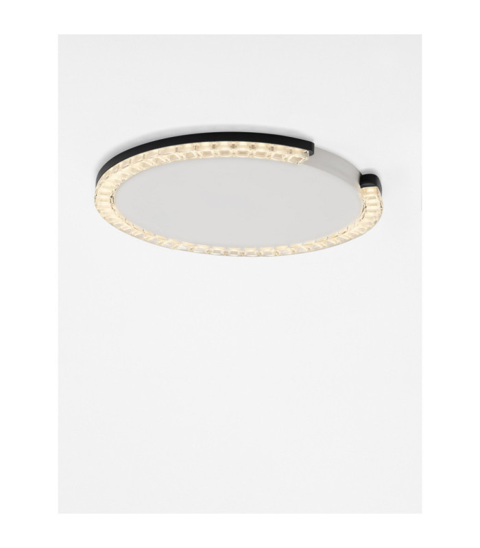 Greamy Decorative Flush Ceiling Light Sandy Black Triac Dimmable LED 21W 1365lm 3000K-4