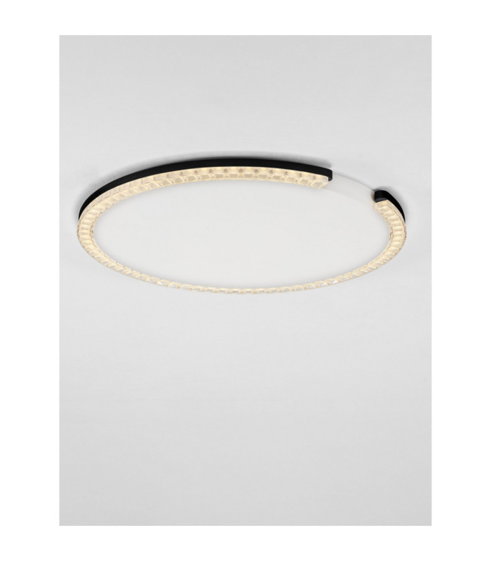 Greamy Decorative Flush Ceiling Light Sandy Black Triac Dimmable LED 30W 1950lm 3000K-4